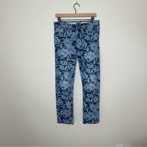 Pilcro Floral-Printed Slim Boyfriend Jeans boho fairy whimsical - Picture 2 of 16